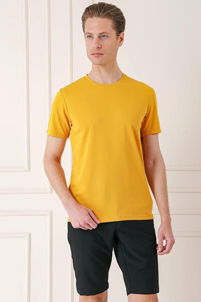 Efor Erkek Ts 880 Slim Fit Safran Spor T-shirt