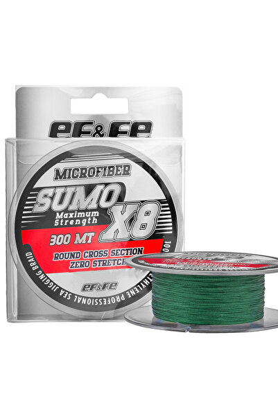 SUMO Effe 8 Kat Örgü ip Misina 300 Metre Yeşil