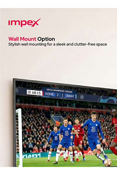 IMPEX تلفزيون LED أندرويد 58 بوصة / 4K UHD. معالج رباعي النواة. واي فاي / 3 منافذ HDMI / 2 منافذ USB / GLORIA58
