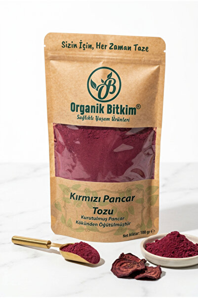 OB Organik Bitkim Kırmızı Pancar Tozu (Öğütülmüş) 100 gr