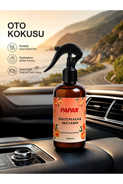 interfab WHITE PEACH AND NECTARIN - Papax Şeftali Oto Parfümü Sprey Araç Koku...