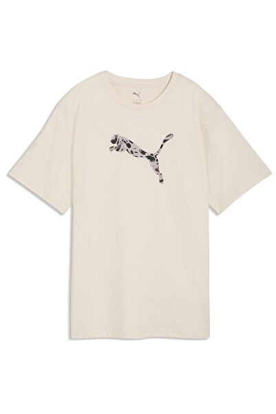 Puma 691821 Ess Graphics Animal Tee Better Tişört T-Shirt Kadın Tişört BEJ
