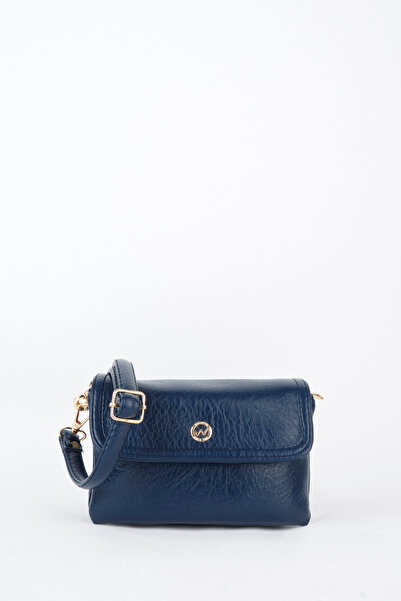 Vivaq Women's Lilya Navy Blue 2-Compartment Covered Small Size Zipper and Sna...