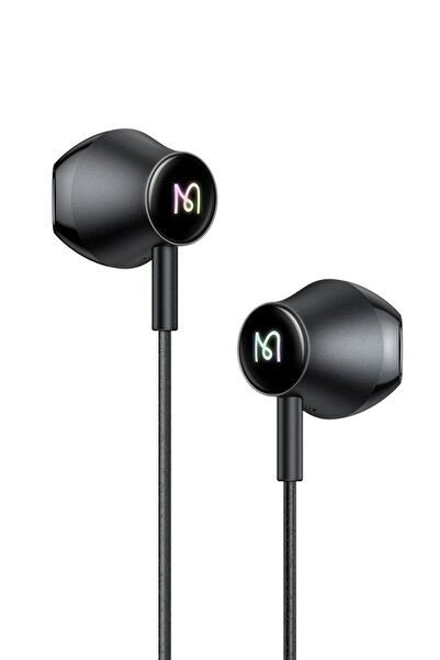 Mcdodo HP-4700 Type-C RGB Işıklı Kablolu Kulak İçi Kulaklık Siyah