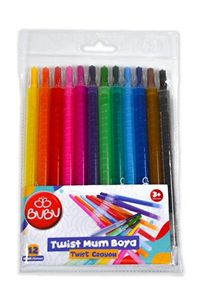 Genel Markalar Twist Crayon 12 Renk Çevirmeli Mum Boya 2539502