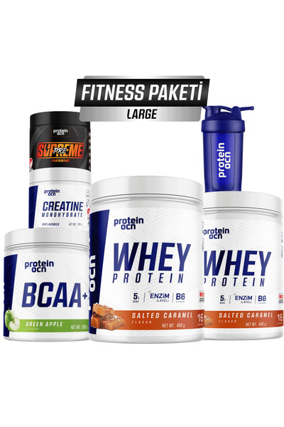 Proteinocean Fıtness Paketi Large - Salted Caramel Yeşil Elma