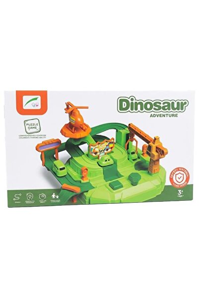 Birlik Oyuncak Steam Puzzle Game Dinosaur Adventure with Helicopter and Car