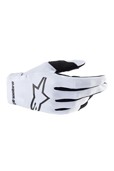 Alpinestars Youth Radar Çocuk-Genç Off-Road Motosiklet Eldiveni Beyaz Siyah