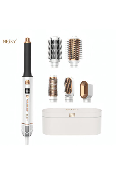 HYDER Aparat de coafat 6 in 1 MESKY® MultiStyler cu aer, Uscare + Bucle + Vol...