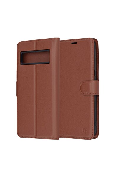 Techsuit Husă pentru Google Pixel 8 Pro - Folio din piele - Maro