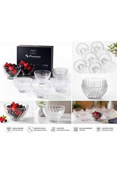 Paşabahçe وعاء زجاجي بوجيت 6 قطع 530226