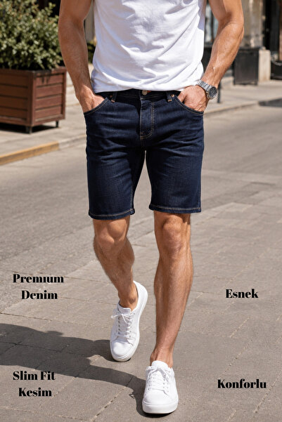 CEDY DENIM Ανδρικό τζιν σορτς Slim Fit τζιν σορτς - C342