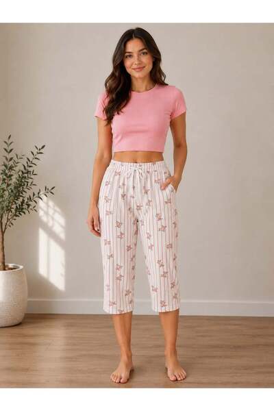 Pemilo Women's Plus Size Milan Capri Single Bottom