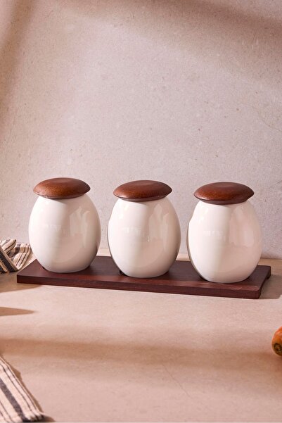 Perotti Roco Porcelain 3-Piece Spice Rack Set Ergonomic Design Multi-Purpose ...