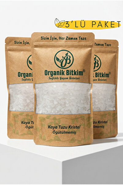 OB Organik Bitkim 84 Mineral Doğal Çankırı Kristal Kaya Tuzu 3 x 500 gr