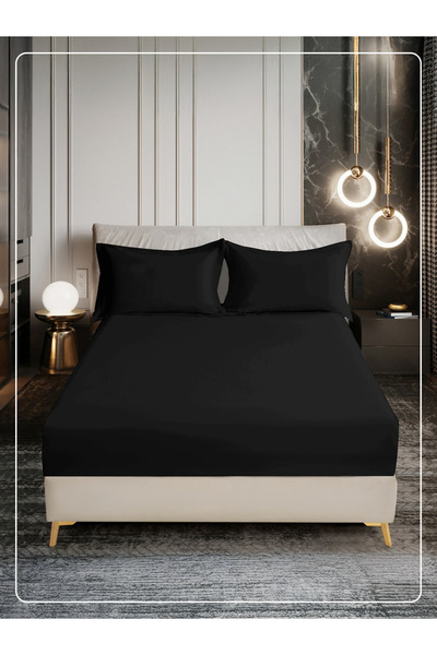 Donetella Plain Bed Sheet 90X200 cm – Deep Pocket Sheet 30 cm with 1 Pillowcase