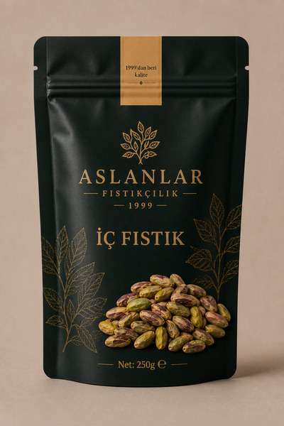 AslanlarFıstıkçılık27 Boz İç Antep Fıstığı (Yeni Mahsül) 250gr