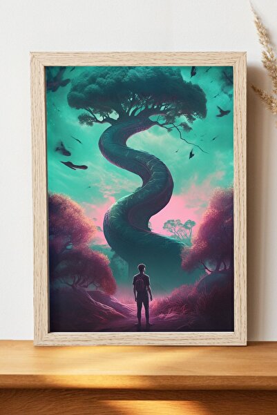 Luna Marissa Αφίσα Snake Tree - Αφίσα τοίχου από γυαλιστερό χαρτί χωρίς πλαίσιο
