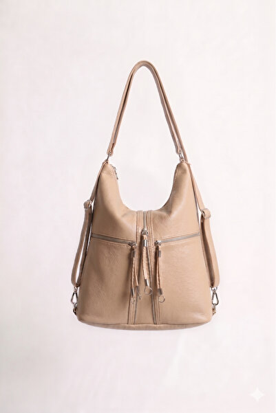 H&D COLLECTİON *Soft Faux Leather Mink Women's Bag Suitable for Hand, Shoulde...