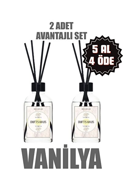 duftshaus Vanilya Bambu Çubuklu Oda Ortam Kokusu Salon Banyo Yatak Odası Fera...