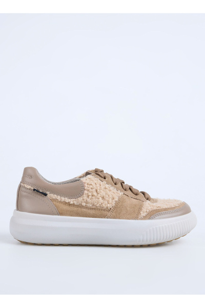 Legero Pantofi sport de damă din piele întoarsă bej 2-000400-4400
