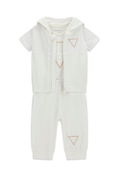 Guess SET HOODED VEST+SS BODY+PANTS
