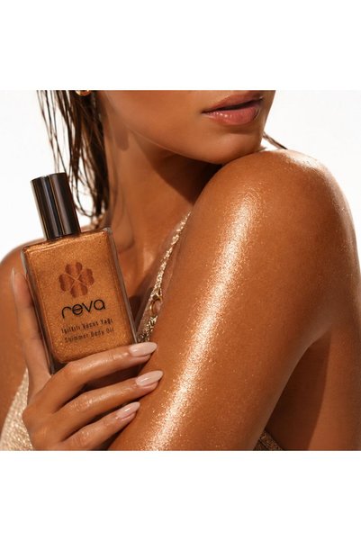 REVA Shimmer Body Oil Bronze - Shimmer Body Oil 100 ml - No: 580 - Vegan & Clean Content