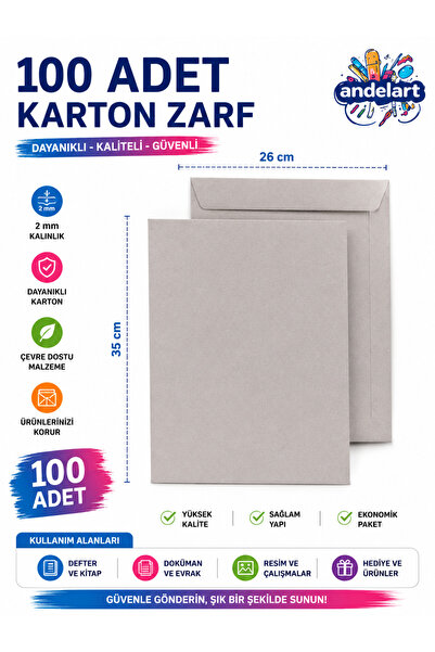 andelart A4 Torba Zarf 26x35 Cm 100 Gr 100 Adet