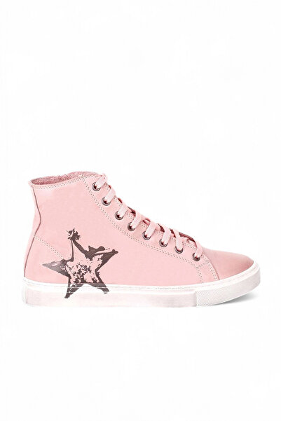 Bueno Shoes Dusty Rose Leather Women's Printed Sports Boots 01Wr1806