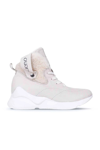 Bueno Shoes Cizme sport de damă din piele bej 01wp7903