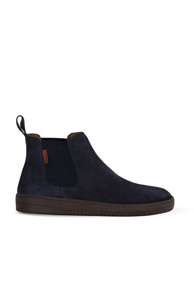 Bueno Shoes حذاء مسطح نسائي من جلد الغزال باللون الأزرق الداكن 01wf1804