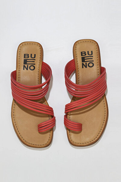 Bueno Shoes Flip-flops de damă din piele coral 01wu3418