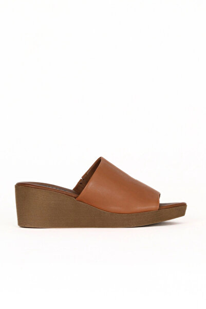 Bueno Shoes Papuci de damă din piele întunecată cu toc pană 01we3903