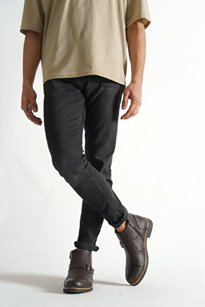 ALVERA COLLECTION Zippered Men's Winter Boots Brown
