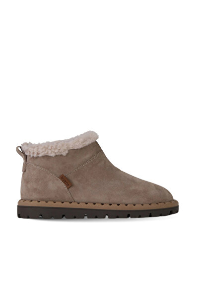 Bueno Shoes حذاء مسطح نسائي من جلد الغزال باللون الرمادي 01wf3908