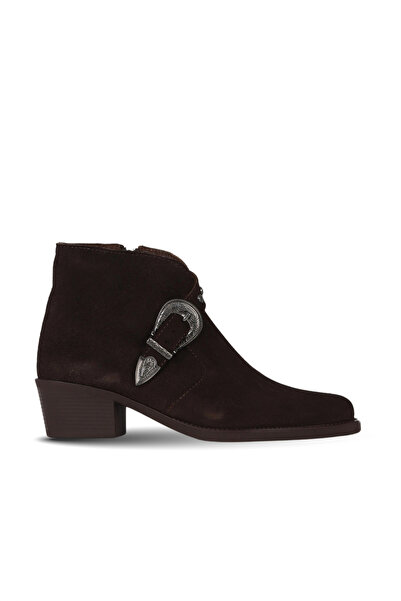Bueno Shoes Brown Suede Women's Heeled Boots 01Wf1000