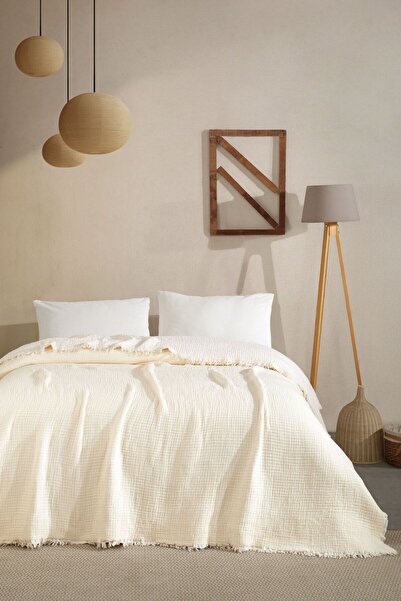 VAROL 5-Layer Double 100% Cotton Muslin Bedspread – 230X240 cm