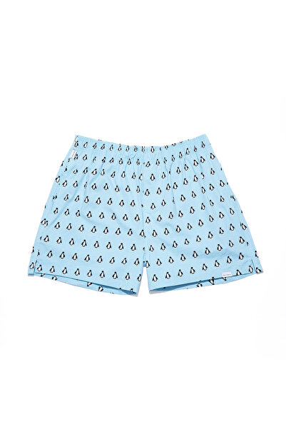 Paul Kenzie Desenli Erkek Ev Şort – Chill Space Collection – Cool Like Penguin
