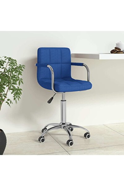 Concept Scaun de birou pivotant, albastru, material textil