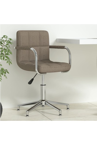 Concept Scaun de birou pivotant, gri taupe, material textil