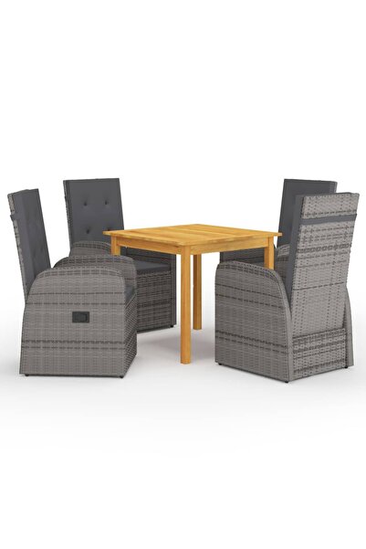 Concept Set mobilier de grădină, 5 piese, gri