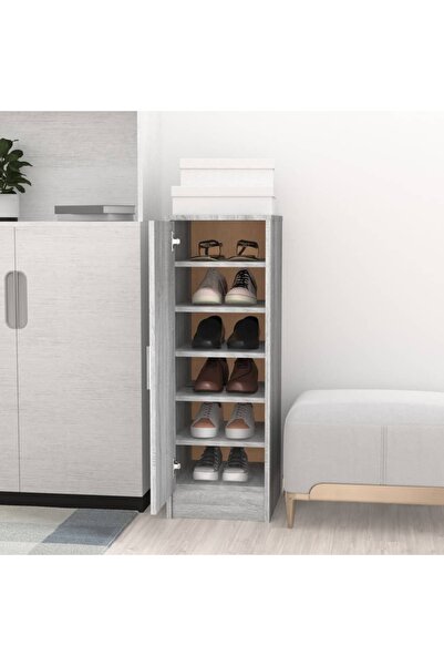 Concept Pantofar, gri sonoma, 32x35x92 cm, lemn prelucrat