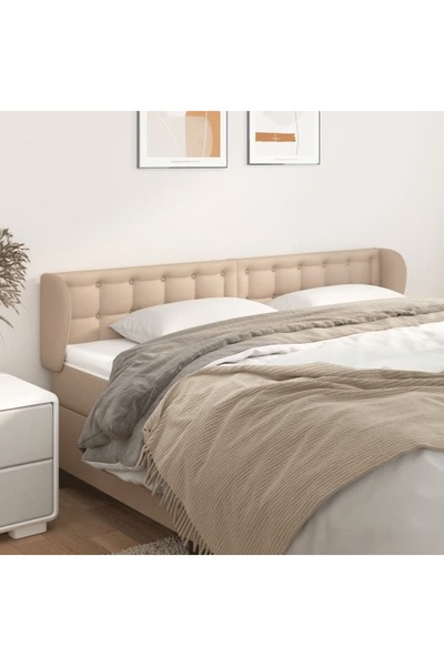 Concept Tăblie pat cu aripioare cappuccino 163x23x78/88cm piele