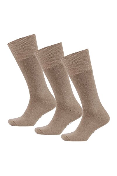 THERMOFORM Pachet de 3 șosete acrilice soldat - culoare nisip