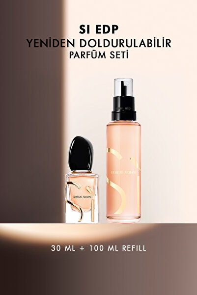 Giorgio Armani Si EDP 30 ml & 100 ml Refill Yeniden Doldurulabilir Kadın Parf...