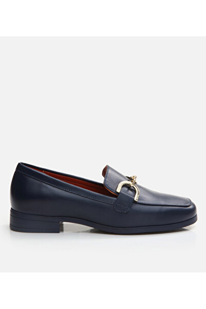 Hotiç Marineblauer Damen-Loafer aus Leder