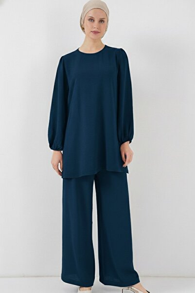 Hiccup Bdart Tunic and Wide-Leg Pants Two-Piece Set