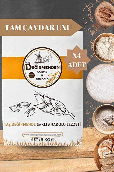 Taş Değirmenden Organik Tam Çavdar Unu - 20 Kilo
