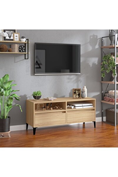 Concept Comodă TV, stejar sonoma, 100x34,5x44,5 cm, lemn prelucrat