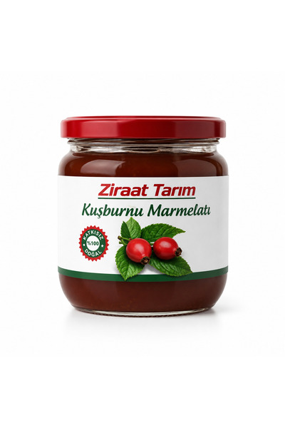 Ziraat Tarım KUŞBURNU MARMELATI (şeker ilavesiz )450 GR